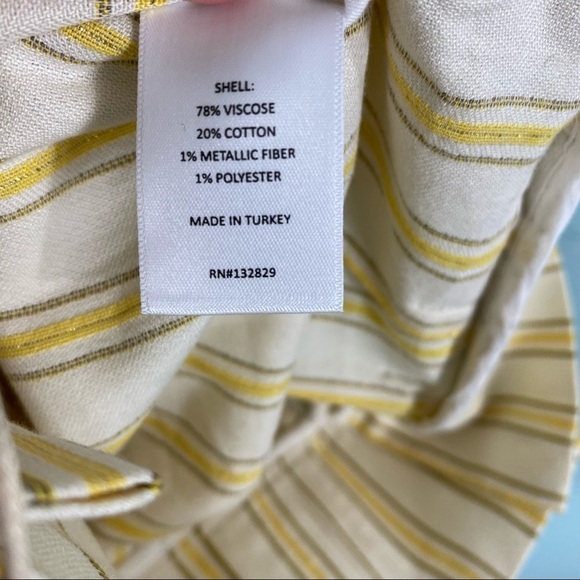 Tularosa Greyson Pant Ivy Yellow Striped Sz M - Picture 14 of 14